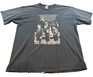 1968 Olympics Black Power Salute T-Shirt Tommie Smith John Carlos 2XL
